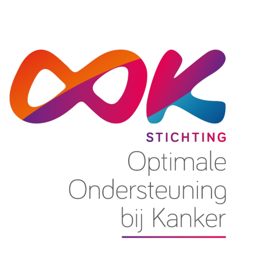 Logo stichting OOk optimale ondersteuning kanker vierkant